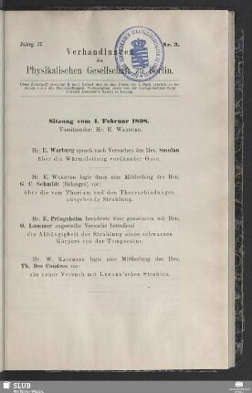 Sitzung vom 4. Februar 1898