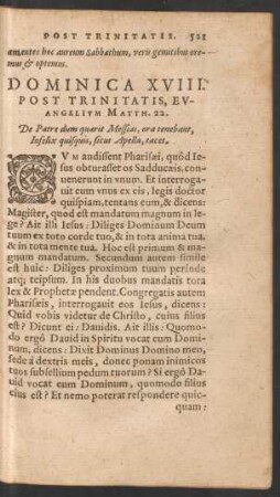 Dominica XVIII. Post Trinitatis ...