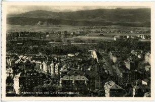 Karlsbad. Blick auf Karlsbad vom Café Hirschensprung