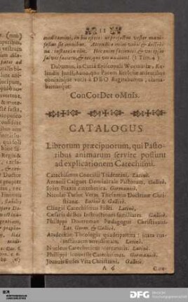 Catalogus