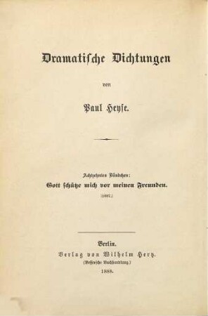 Dramatische Dichtungen, 18