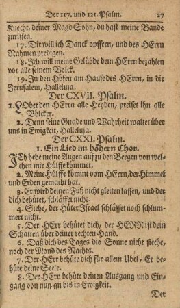 Der CXVII. Psalm
