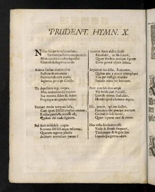 2, Prudent. Hymn. X