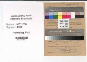 Entnazifizierung Paul Hermeling , geb. 14.05.1911 (Angestellter)