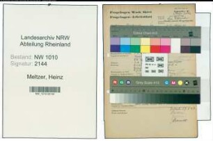 Entnazifizierung Heinz Meltzer , geb. 02.11.1900 (Blumenbinder)