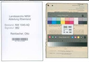 Entnazifizierung Otto Reinbacher , geb. 23.12.1891 (Beamter)