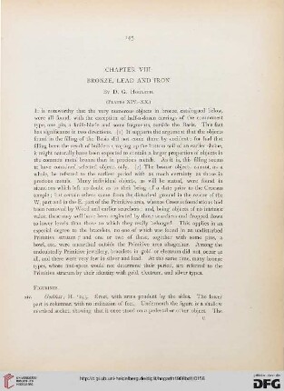 Chapter VIII: Bronze, lead and iron