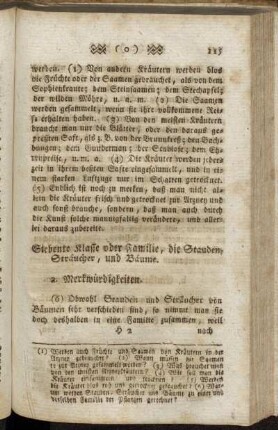 Siebente Klasse oder Familie: die Stauden, Sträucher, und Bäume.