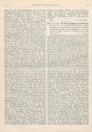 108-109 [Rezension] Falk, Franz, Die Ehe am Ausgange des Mittelalters. Eine kirchen- und kulturhistorische Studie