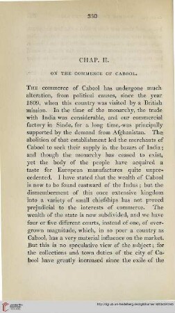 Book III, Chapter II: On the commerce of Cabool