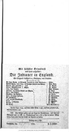 Die Indianer in England