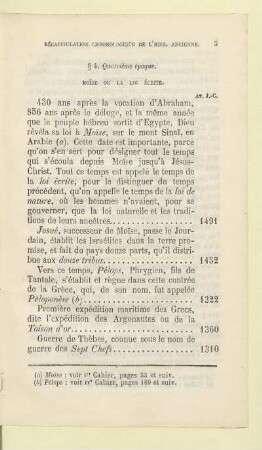 § 4. Quatrième époque Moïse ou la loi écrite