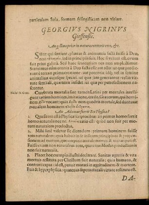 Georgius Nigrinus Giessensis.