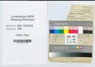 Entnazifizierung Paul Haas, geb. 25.12.1898 (Verw.Angest.)