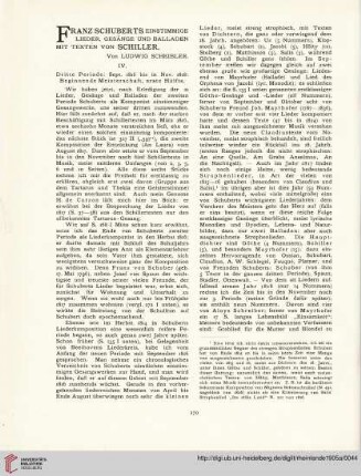 10: Franz Schuberts einstimmige Lieder, Gesänge und Balladen mit Texten von Schiller, [4]
