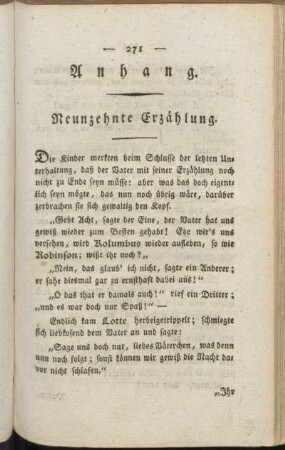 Anhang. Neunzehnte Erzählung