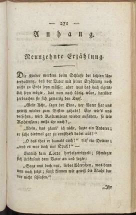 Anhang. Neunzehnte Erzählung