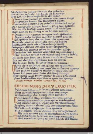 Erscheinung der 7 Leuchter (Erscheinung der sieben Leuchter, Fegefeuer XXIX, 1 - 58) : [SW X/XI: H14]; [SW X/XI, S. 85-86/183-184]