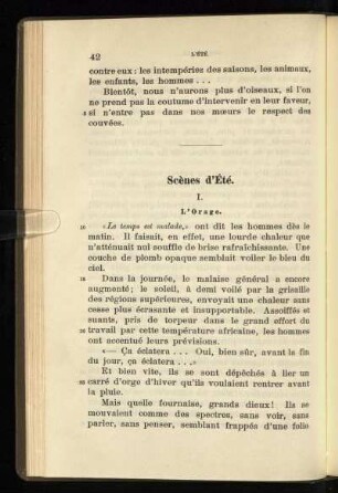 Scènes d'été