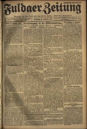 Ausgabe vom Mittwoch, den 14. Oktober 1925.