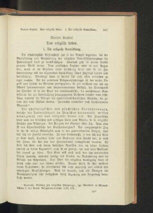 Viertes Kapitel. Das religiöse Leben.