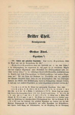 Erster Titel. Eigenthum.