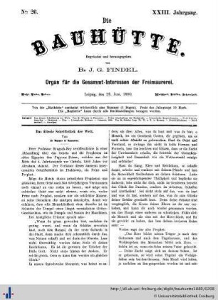Nr. 26, 26. Juni 1880
