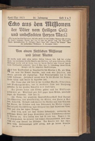 April-Mai 1915. Heft 4 u. 5