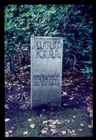 Grab Alfred Kerr 12.10.63.