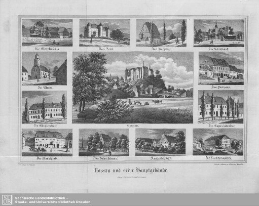 Nossen und seine Hauptgebäude