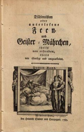 Dschinnistan oder auserlesene Feen- und Geister-Mährchen, 3