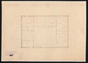 Holzhaus für die Deutsche Werkstätten AG, Dresden-Hellerau: Grundriss Holzhaus Nr. 9 1:50, Wandervogelhaus