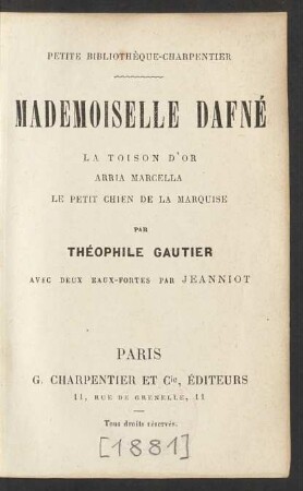 Mademoiselle Dafné
