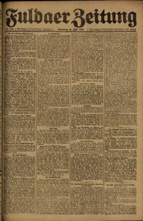 Ausgabe vom Dienstag, den 08. Juli 1919.