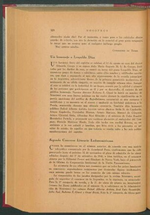 Segundo Concurso Literario Latinoamericano