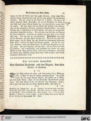 Das vierzehnte Hauptstück. Von Galatien überhaupt, und von Angora, dem alten Ancyra, in Galatien