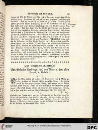 Das vierzehnte Hauptstück. Von Galatien überhaupt, und von Angora, dem alten Ancyra, in Galatien