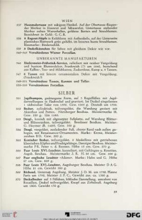 Silber (Nr. 561-601)
