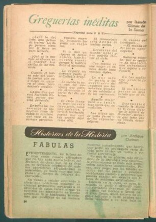 Fabulas : Historias de la historia