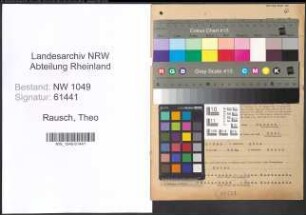Entnazifizierung Theo Rausch , geb. 09.06.1903 (Schriftsteller)