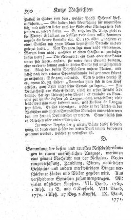 Sammlung der besten und neuesten Reisebeschreibungen in einem ausführlichen Auszuge. Bd.7-9.