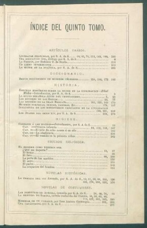 Novelas históricas.