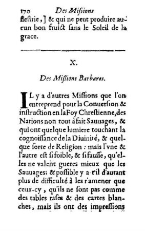 X. Des Mißions Barbares