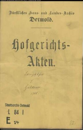Edinghöfer, Johann Philipp gegen Nevelin Güldener - Schuldforderung