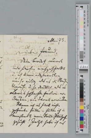 Brief an Julius Stockhausen