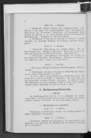 3. Anschauungs-Unterricht.