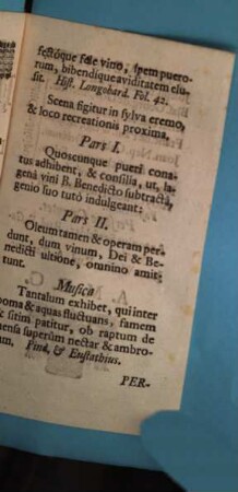 Poena Furtivae Gulae : Ludo Exhibita Monachii A Syntaxi Minore Scholae Minoris XI Calendas Aprilis ; [Periocha]