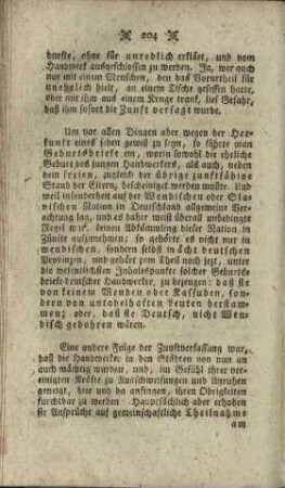 Verdruß durch eine unschuldige Handlung.
