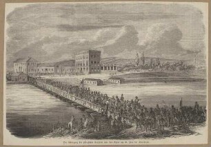 "Der Übergang der pfälzischen Truppen über den Rhein am 18. Juni 1849 bei Knielingen."