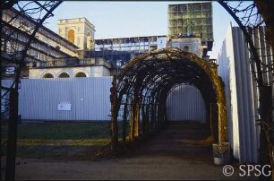 Potsdam, Pfingstberg und Belvedere, während der Bauarbeiten.